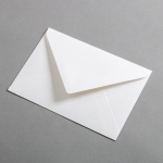 Colorplan Buste DIN B6 lembo di chiusura appuntito gommata Bianco Antico