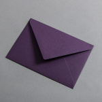 Colorplan Buste DIN B6 lembo di chiusura appuntito gommata Melanzana