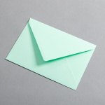 Colorplan Buste DIN B6 lembo di chiusura appuntito gommata Verde chiaro