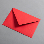 Colorplan Buste DIN B6 lembo di chiusura appuntito gommata Rosso