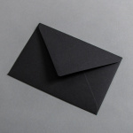 Colorplan Buste DIN B6 lembo di chiusura appuntito gommata Nero