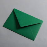 Colorplan Buste DIN B6 lembo di chiusura appuntito gommata Verde abete