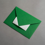 Colorplan Buste DIN B6 lembo di chiusura appuntito Verde biliardo