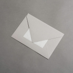 Colorplan Buste DIN B6 lembo di chiusura appuntito Grigio