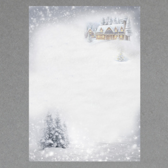 Häuschen im Schnee - 100 Blatt 