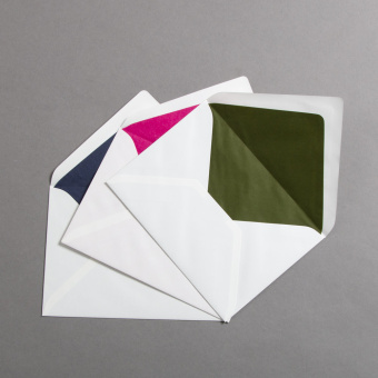 Creme enveloppes B6 avec doublure couleur 