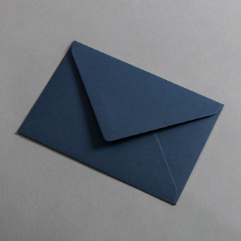 Colorplan Buste DIN B6 lembo di chiusura appuntito gommata Blu scuro