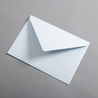 Colorplan Buste DIN B6 lembo di chiusura appuntito gommata Blu ghiaccio