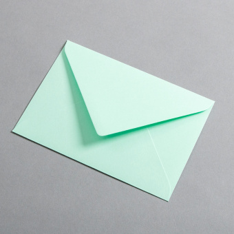 Colorplan Buste DIN B6 lembo di chiusura appuntito gommata Verde chiaro