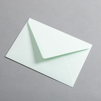 Colorplan Buste DIN B6 lembo di chiusura appuntito gommata Verde tiglio