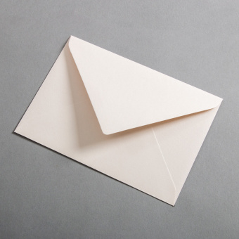 Colorplan Couverts DIN B6 nassklebend spitze Klappe Sand