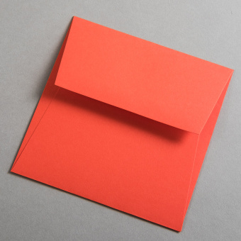 Colorplan Enveloppes 155x155 mm Rouge lumineux