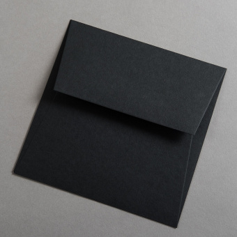 Colorplan Enveloppes 155x155 mm Noir
