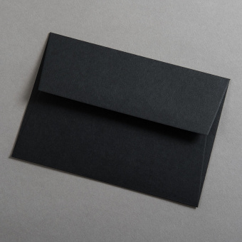 Colorplan Buste DIN B6 lembo di chiusura diritto Nero