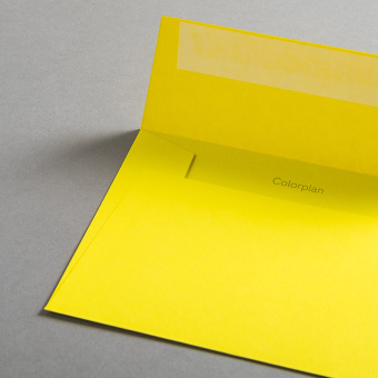Colorplan Buste DIN B6 lembo di chiusura diritto Giallo sole