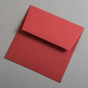 Colorplan Buste DIN 155x155 mm Rosso scuro