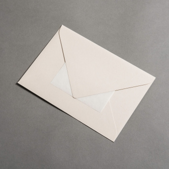 Colorplan Couverts DIN B6 spitze Klappe Sand