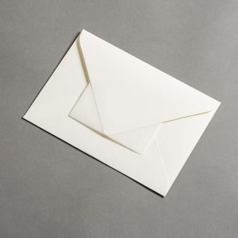 Colorplan Buste DIN B6 lembo di chiusura appuntito Naturale