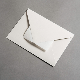 Colorplan Buste DIN B6 lembo di chiusura appuntito Grigio ghiaia
