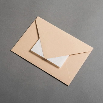 Colorplan Buste DIN B6 lembo di chiusura appuntito Noce