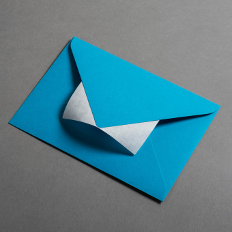 Colorplan Buste DIN B6 lembo di chiusura appuntito Turchese scuro