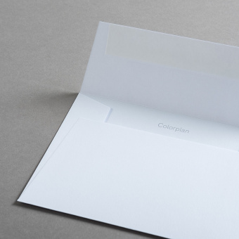 Colorplan Buste DIN B6 lembo di chiusura diritto Bianco neve