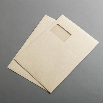 Graspapier Couverts DIN C4 haftklebend 