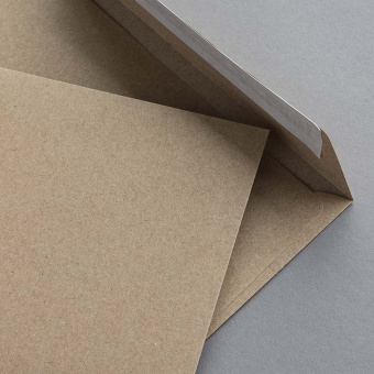 Kraftpapier Couverts DIN C5 haftklebend 