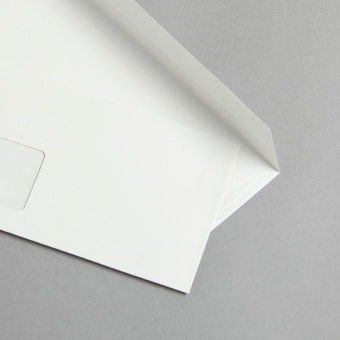 Metallics schimmernd Couverts DIN lang Perlmutt mit Fenster 