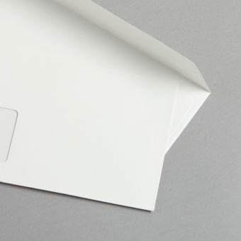 Metallics schimmernd Couverts DIN lang Weiss 