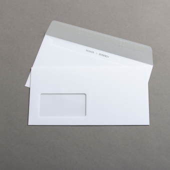 Munken Couverts C6/5 Polar Weiss | mit Fenster