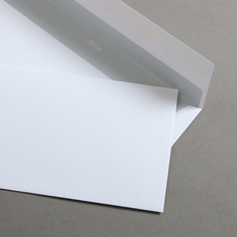 Zeta vergata buste DL Senza finestra Bianco diamante