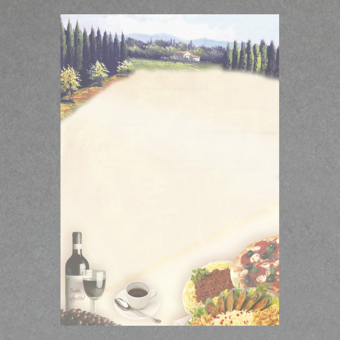 Speisekarte Toscana DIN A4 - 100 Blatt 