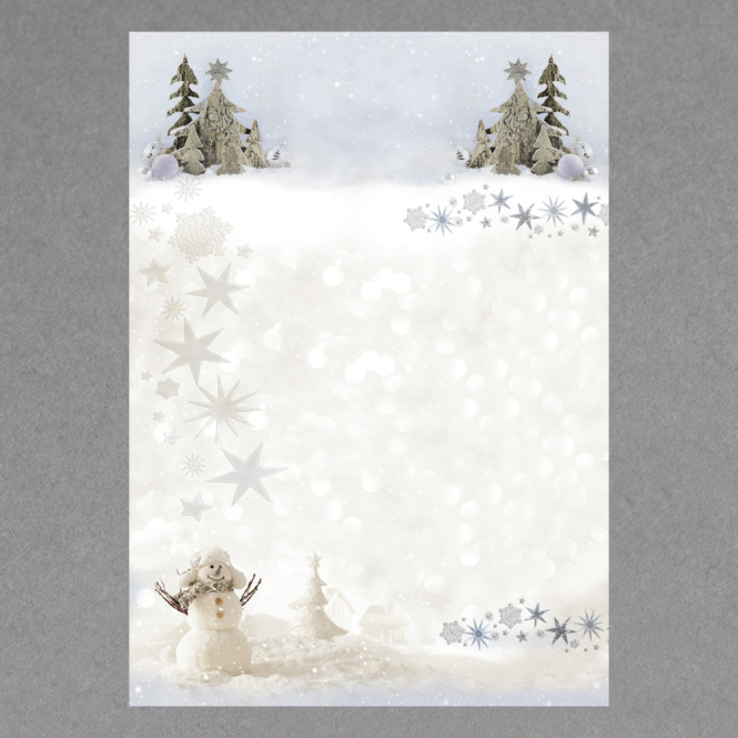 Fröhlicher Schneemann - 100 Blatt 