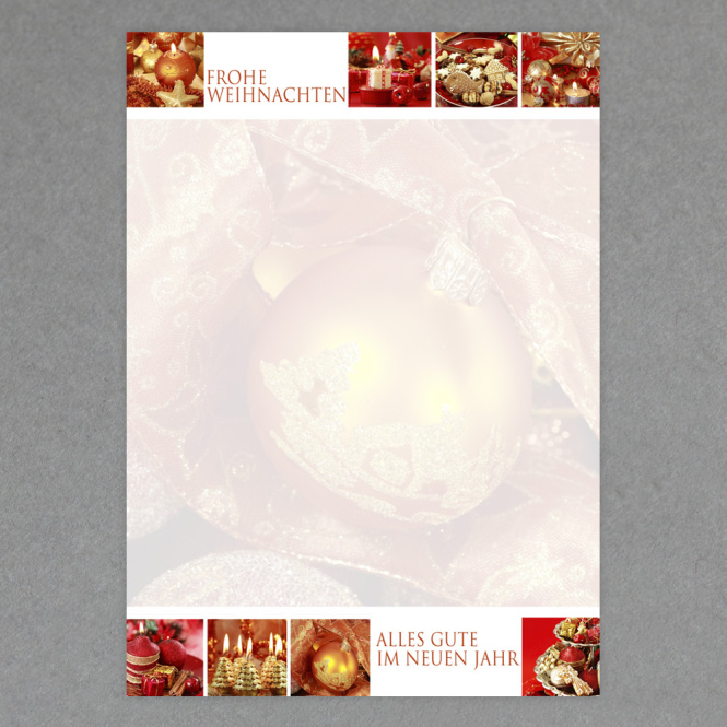 Weihnachtsgrüsse DIN A4 - 100 Blatt 