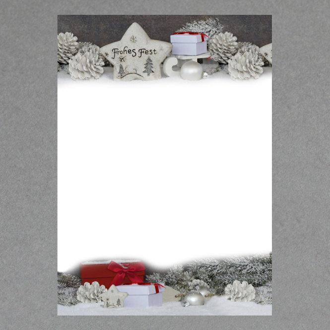 Silber-weisse Weihnacht - 100 Blatt 
