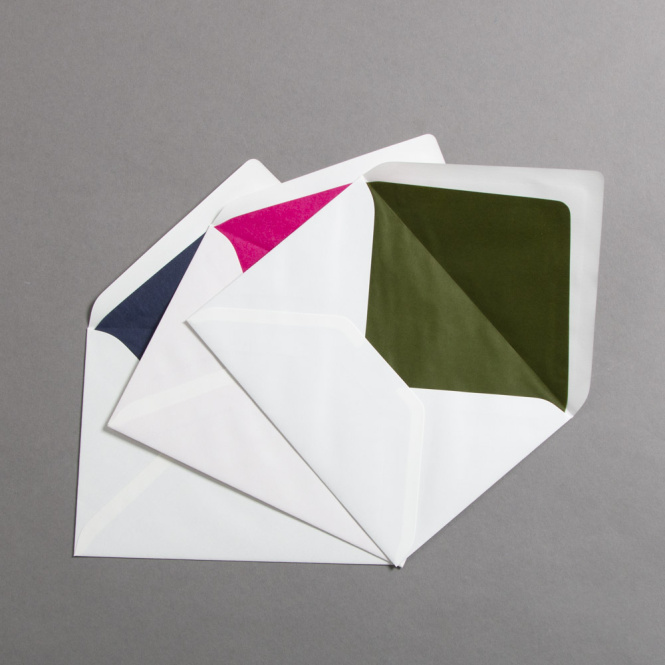 Creme enveloppes B6 avec doublure couleur 