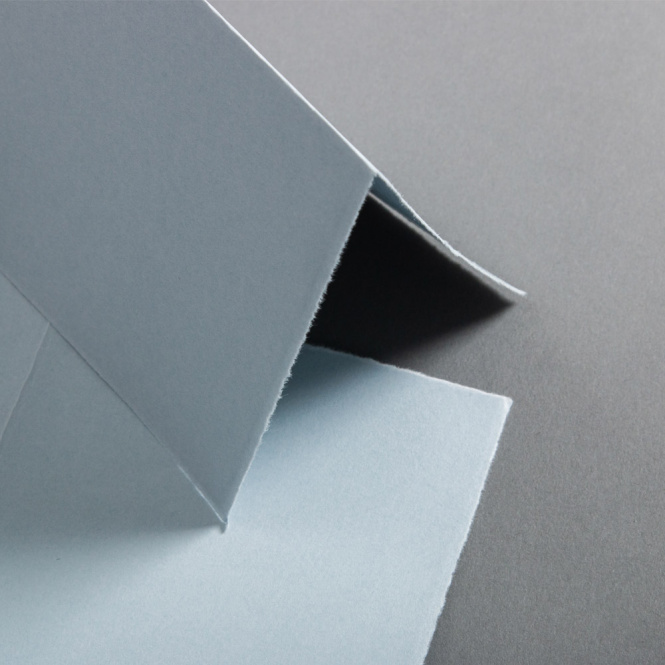 Carte di carta fatte a mano alte doppio French Blue 113 x 175 mm 
