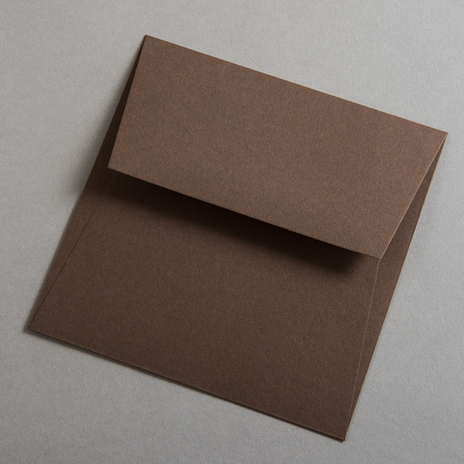 Colorplan Buste DIN 155x155 mm Moca marrone
