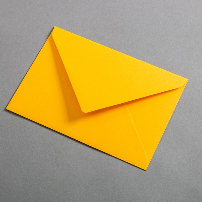 Colorplan Enveloppes DIN B6 rabat à pointe bande adhésive Curry