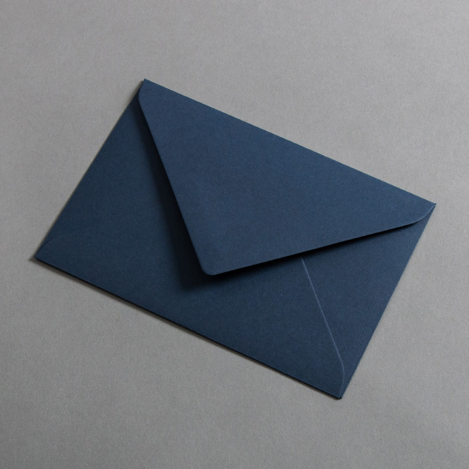 Colorplan Buste DIN B6 lembo di chiusura appuntito gommata Blu scuro