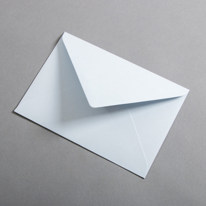 Colorplan Buste DIN B6 lembo di chiusura appuntito gommata Blu ghiaccio