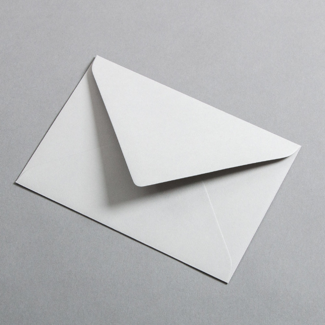 Colorplan Buste DIN B6 lembo di chiusura appuntito gommata Grigio