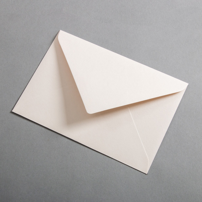 Colorplan Couverts DIN B6 nassklebend spitze Klappe Sand