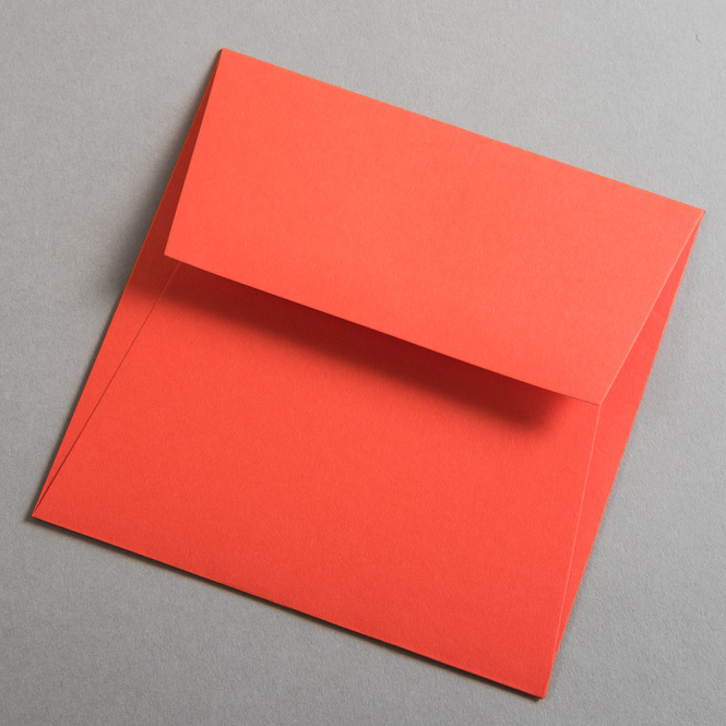Colorplan Enveloppes 155x155 mm Rouge lumineux