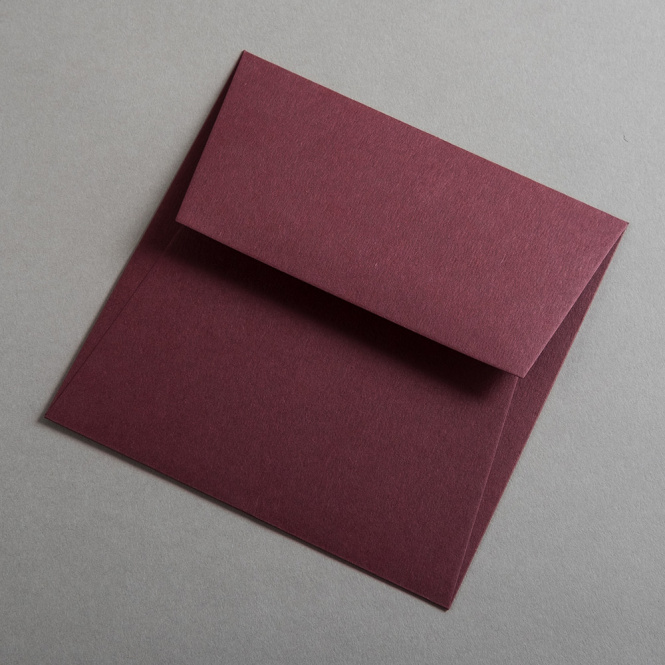 Colorplan Buste DIN 155x155 mm Rosso vino