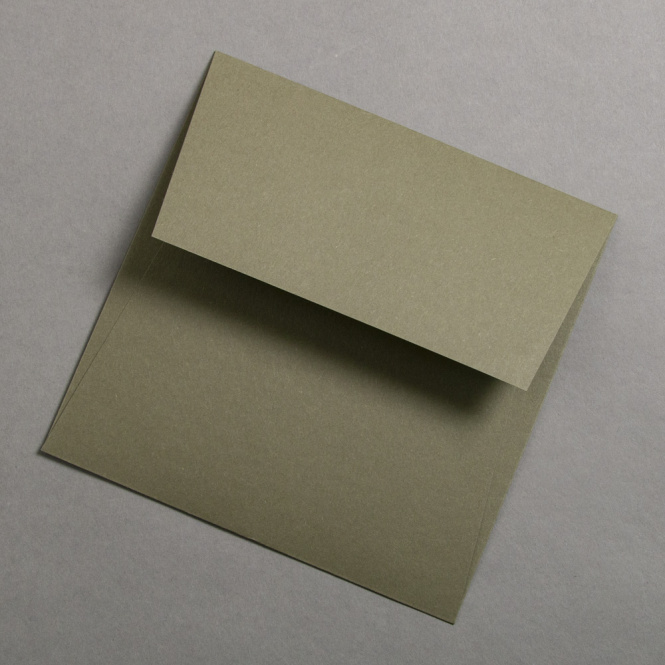 Colorplan Extracted Couverts 155 x 155 mm Khaki Grün