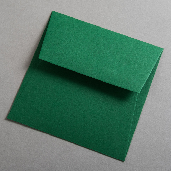 Colorplan Buste DIN 155x155 mm Verde abete