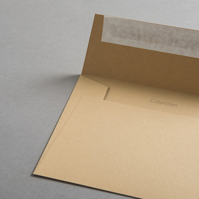 Colorplan Couverts DIN B6 gerade Klappe Cappuccino