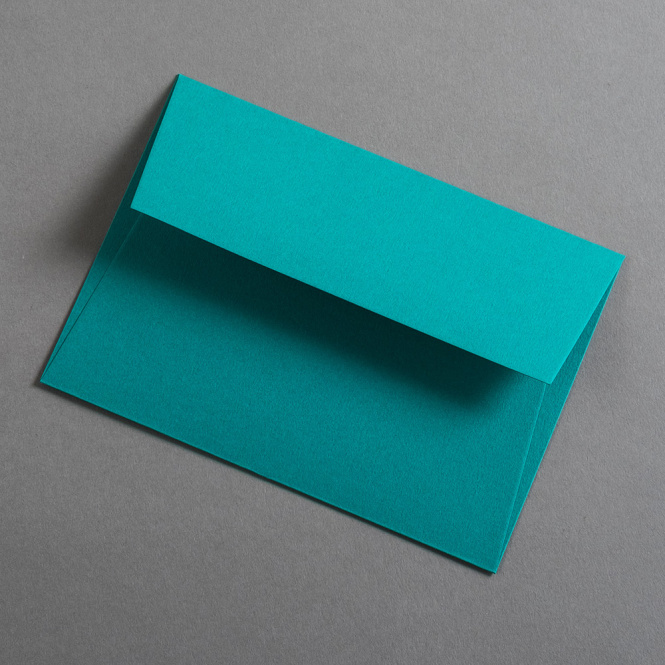 Colorplan Buste DIN B6 lembo di chiusura diritto Verde turchese